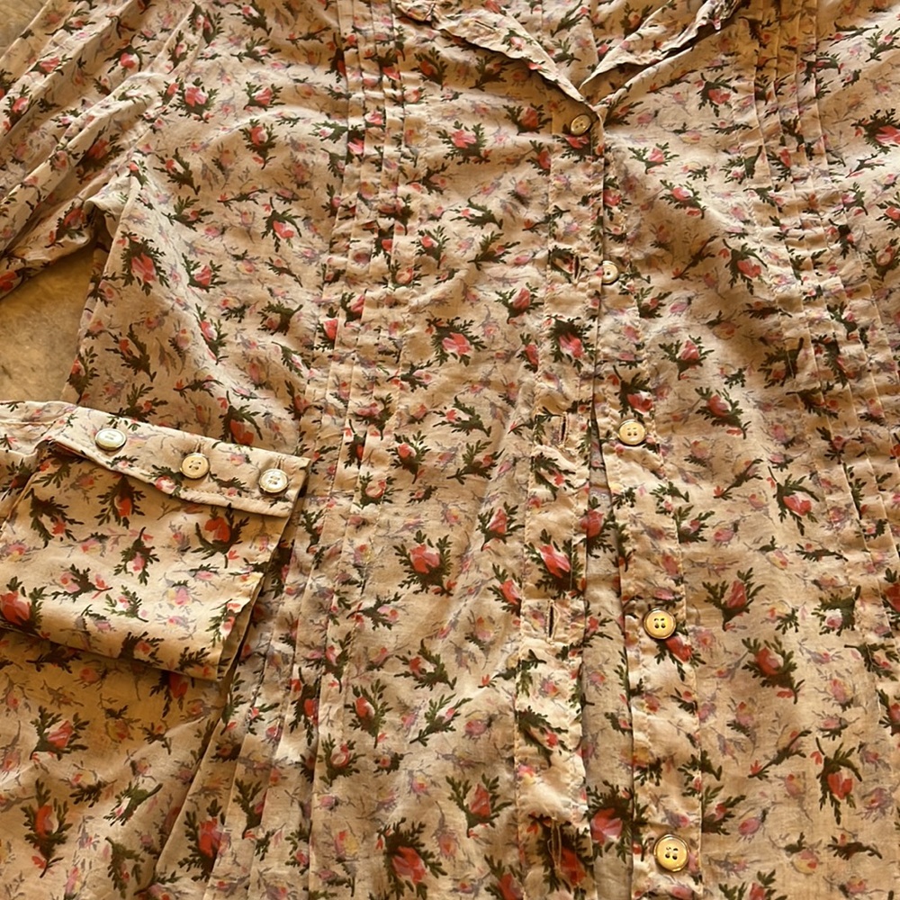 Sportmax Code Floral button down sz M - Picture 2 of 6